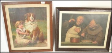 2 19th century framed and glazed Pears advertising prints. One depicting the classic scene of the St