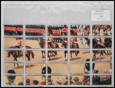 Ardath Tobacco Co Ltd Trooping the Colour cigarette cards, complete set, sectional, VG to EX, 48