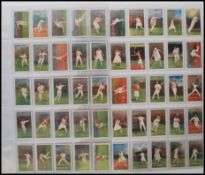 Cigarette cards, Gallaher,  a complete set of 50 cigarette cards ' Lawn Tennis Celebrities '. A