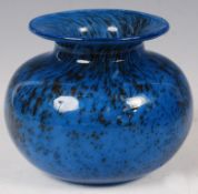 VINTAGE SWEDISH STUDIO ART GLASS VASE BY KOSTA BOD