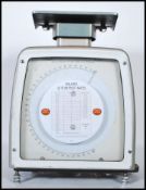 A vintage retro 20th Century Post Office Inland Letter Post Rates balance scales by W & T Avery