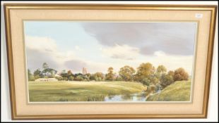 Michael Barnfather (1934 - ) - A 20th century oil on canvas painting entitled ' Autumn, Stoke Cannon