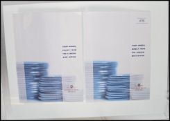 Two The London Mint Office 22ct  gold miniature coins, to include 2008 25th Anniversary 1/20 gold