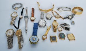 A collection of wrist watches of various makers to include Seiko Quartz, Waterproof Genfa