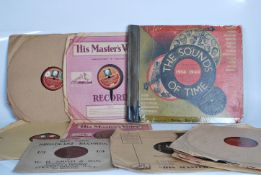 A collection of war time 78rpm records to include V - Discs, Dear Mr. S ( Alias Adolf Hitler ) on