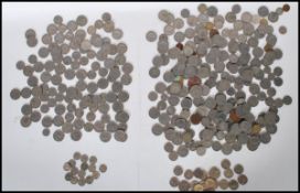 A collection of 20th Century pre decimal coins to include a large collection of 1947 shillings