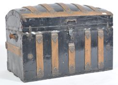 J. KELLY 19TH / 20TH CENTURY DOME TOP TRAVEL CHEST