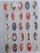 A full set of Ogden's 'A. F. C. Nicknames' football related cigarette trade cards, 50 in total,