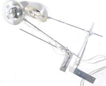 1970'S RETRO CHROME AND ALUMINIUM WALL LIGHT FIXTURE