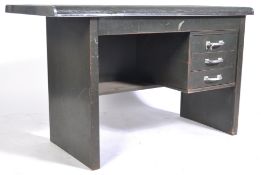 MID-CENTURY INDUSTRIAL SMALL KNEEHOLE OFFICE DESK