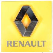 AN ORIGINAL RENAULT CAR SHOWROOM LARGE LIGHTBOX SIGN