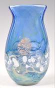 ISLE OF WIGHT STUDIO ART GLASS VASE BY MARTIN EVANS