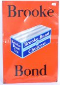 ORIGINAL VINTAGE BROOKE BOND TEA ADVERTISING ENAMEL TIN SIGN