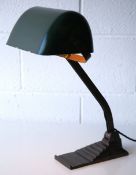 ERPE BELGIAN 1930'S ART DECO VINTAGE INDUSTRIAL BANKERS DESK LAMP
