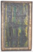 20TH CENTURY ABSTRACT FIBREGLASS ARTWORK WINDOW PANEL