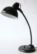 ART DECO 1940'S RETRO VINTAGE EBONISED DESK / TABLE LAMP