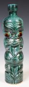 UNUSUAL MID-CENTURY NEW ZEALAND TIKI BOTTLE / LIQUOR BOTTLE