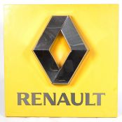 AN ORIGINAL RENAULT CAR SHOWROOM LARGE LIGHTBOX SIGN
