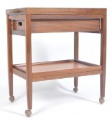 DANISH 1960'S RETRO VINTAGE TEAK COCKTAIL / SERVING TROLLEY