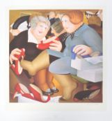 AFTER BERYL COOK SIGNED PRINT ENTITLED ' SHOE SHOP '