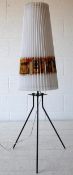 1950'S RETRO VINTAGE TRIPOD FLOOR STANDING STANDARD LAMP