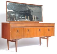 EON ELLIOTTS OF NEWBURY 1950'S ZEBRANO AND TEAK DRESSING TABLE