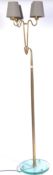 FONTANA ARTE BRASS AND GLASS FLOOR STANDING LAMP BY PIETRO CHIESA