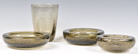 WHITEFRIARS 1950'S RETRO STUDIO ART GLASS BY WILLIAM WILSON