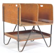 VINTAGE INDUSTRIAL PLYWOOD POSTAL OFFICE MAIL SORT