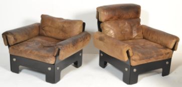 BELIEVED VATNE MOBLER 1960'S NORWEGIAN HIS & HERS ARMCHAIRS