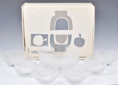 ORIGINAL BOXED 1970'S WHITEFRIARS FRUIT SET BY GEOFFREY BAXTER