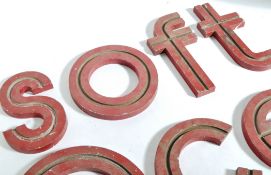 ORIGINAL VINTAGE POST OFFICE SHOP DISPLAY ALUMINIUM LETTERS