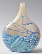 ISLE OF WIGHT SEASCAPE LOLLIPOP VASE BY MICHAEL HARRIS