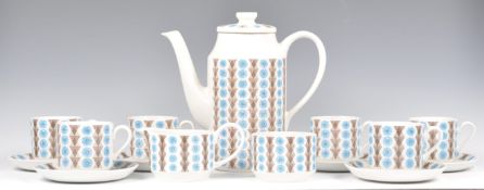 ORIGINAL 1950'S MIDWINTER NORDIC RETRO COFFEE SERVICE BY J TATE