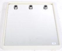 ITALIAN 1970'S RETRO MOULDED PLASTIC ILLUMINATED VANITY MIRROR