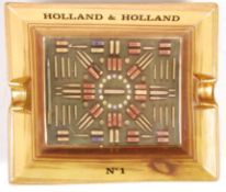 RARE HOLLAND AND HOLLAND GUN MAKERS PORCELAIN ASHTRAY