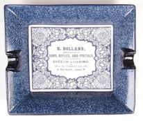 RARE HOLLAND AND HOLLAND GUN MAKERS PORCELAIN ASHTRAY