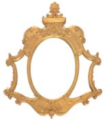 19TH CENTURY GILT WOOD ADAMS REVIVAL TRIPTYCH WALL MIRROR