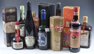 COLLECTION OF 12X BOTTLES OF ASSORTED ALCOHOL