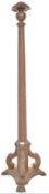 EARLY 20TH CENTURY ARTS & CRAFTS MAHOGANY STANDARD LAMP