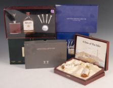 A GOOD SELECTION OF BOXED WHISKY AND SHERRY MINIATURES.