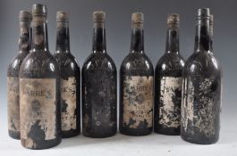 GROUP OF 8X BOTTLES OF 1975 WARRES VINTAGE PORT