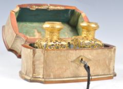 19TH CENTURY FRENCH GRAND TOUR TWIN BOTTLE SCENT BOX
