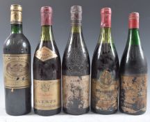 COLLECTION OF ASSORTED 1970'S FRENCH RED WINE
