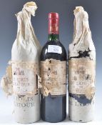 THREE BOTTLES OF LES FORTS DE LATOUR 1980