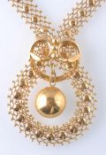 ITALIAN 18CT GOLD VENETIAN CHAIN PENDANT NECKLACE SET