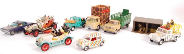 ASSORTED SCALE DIECAST MODEL VEHICLES BY CORGI AND DINKY