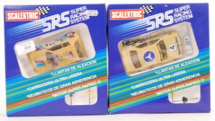 TWO BOXED SCALEXTRIC SRS SLOT CAR RACING MODELS
