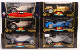 COLLECTION OF BBURAGO 1/18 SCALE BOXED DIECAST MODELS