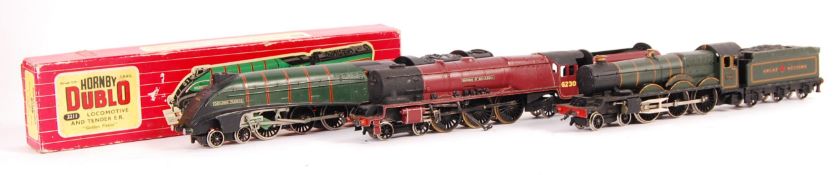 GROUP OF THREE HORNBY DUBLO TWO RAIL LOCOMOTIVES
